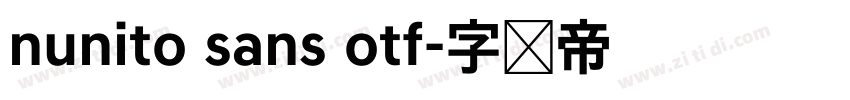 nunito sans otf字体转换 nunito sans otf字体转换